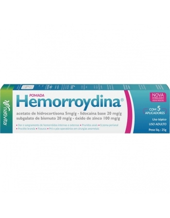 HEMORROYDINA POMADA 25GR 05 APLIC NATIVITA