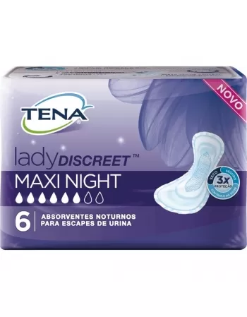 ABS TENA LADY DISCREET MAXI NIGTH 6 UND