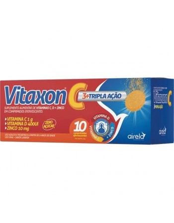VITAXON C 1GR TRIPLA ACAO 10CPR EFERV AIRELA