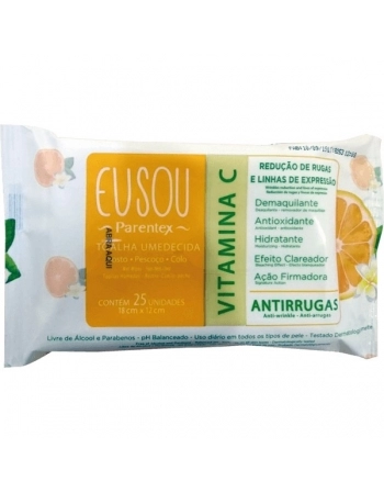 EU SOU TOALHA UMED DEMAQUILANTE VITAMINA C 25UND PARENTEX