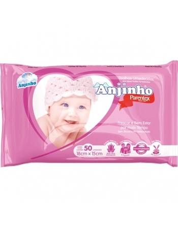 ANJINHO TOALHA UMED ROSA 50UND PARENTEX