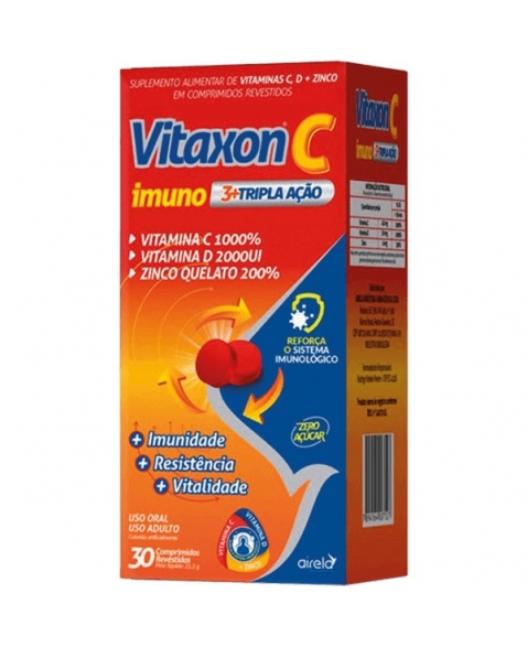 VITAXON C TRIPL ACAO IMUNO C/30 CPR 50CT