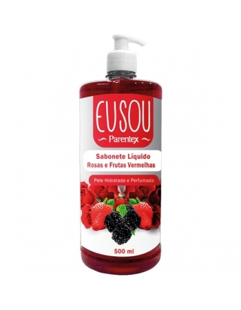EU SOU SAB LIQ ROSAS E FRUTAS VERM 500ML PARENTEX