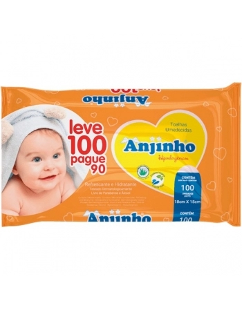 ANJINHO TOALHA UMED HIPOALERGENICOS FLIP TOP LV 100 PG 90 PARENTEX