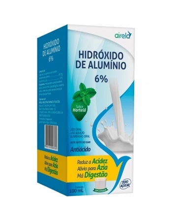 HIDROXIDO DE ALUMINIO 100ML(HORTELA) AIRELA