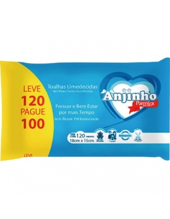 ANJINHO TOALHA UMED ECONOMICA FLIP TOP LV120 PG 100 PARENTEX