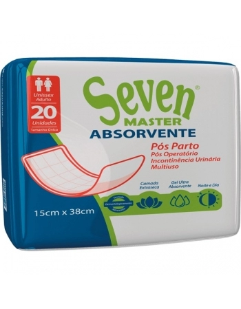 SEVEN ABSORVENTE POS PARTO COM 20UND.