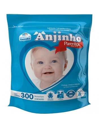 ANJINHO LENÇO UMED REFIL BALDE AZUL 300UND PARENTEX
