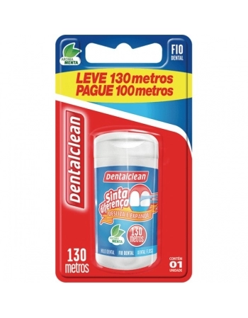 FIO DENTAL LEVE 130 PG 100 DENTALCLEAN