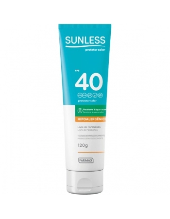 SUNLESS PROT SOLAR BISN HIPOALER FPS40 120GR FARMAX