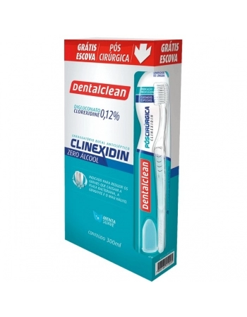 CLINEXIDIN ZERO ALCOOL MENTA SUAVE 300ML DENTALCLEAN