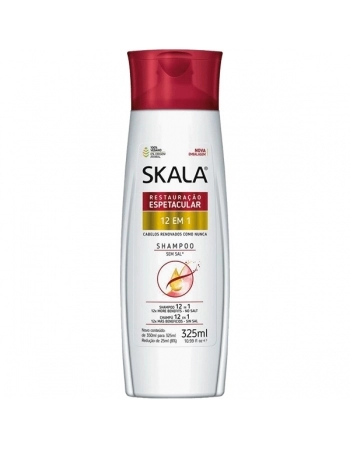 SKALA SHAMPOO RESTAURACAO E BRILHO 12X1 325ML