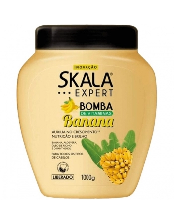 SKALA CREME DE TRATAM FRUTASTICA BANANA 2 EM 1 1KG