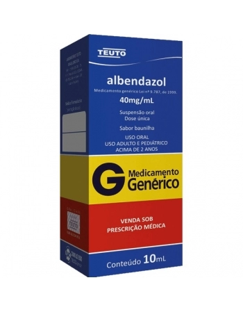 G.ALBENDAZOL SUSP 40MG 10ML TEUTO