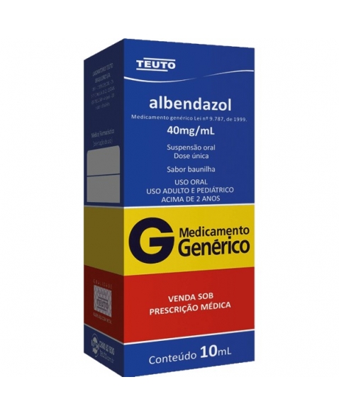 ALBENDAZOL SUSPENSAO 10ML - GENÉRICO