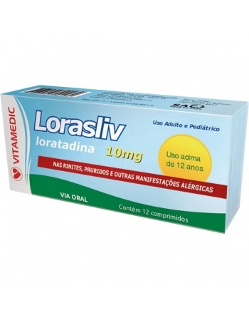 LORASLIV 10MG 12CPR VITAMEDIC