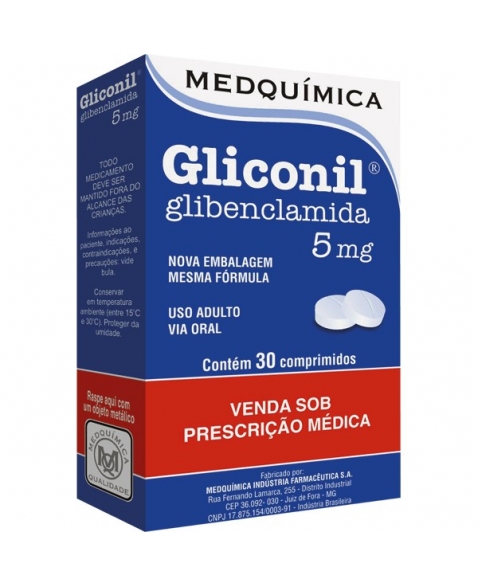 GLICONIL 5 MG 30 CPR (GLIBENCLAMIDA)