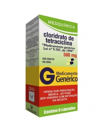 G.TETRACICLINA 500MG 8CPS MEDQUIMICA