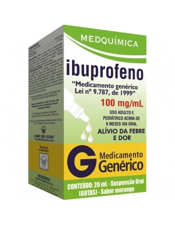 G.IBUPROFENO GTS 100MG 20ML MEDQUIMICA