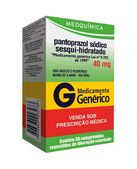 PANTOPRAZOL SODICO 40 MG 30 CPR - GENÉRICO