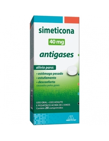 SIMETICONA 40MG 20CPR MULTILAB