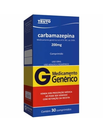 CARBAMAZEPINA 200MG 30 CPR P344 - GENÉRICO