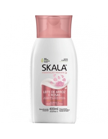 SKALA HIDRATANTE CORPORAL LEITE ARROZ E ROSAS 400ML