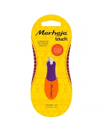 CORTADOR DE UNHAS TOUCH VIOLETA/LARANJA MERHEJE