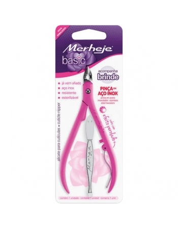 ALICATE P/ CUT BASIC ROSA PEROLADO MERHEJE