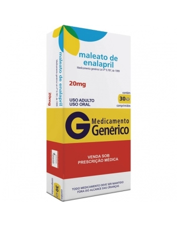 ENALAPRIL 20 MG 30 CPR - GENÉRICO