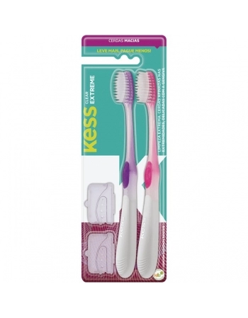 KESS KIT ESCOVA DENTAL CLEAR EXTREME MAC 2UN BELLIZ