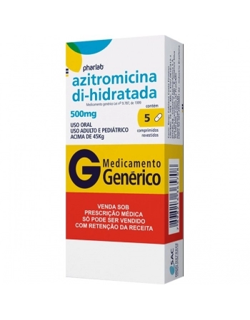 G.AZITROMICINA 500MG 5CPR PHARLAB