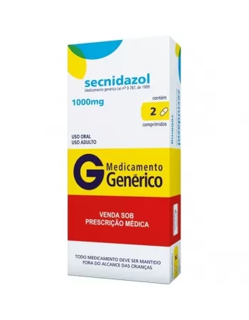 SECNIDAZOL 1000MG 2 CPR - GENÉRICO