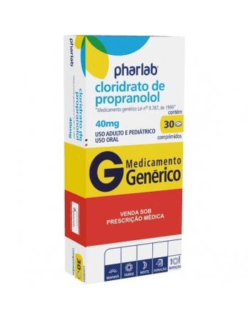G.PROPRANOLOL 40MG 30CPR PHARLAB