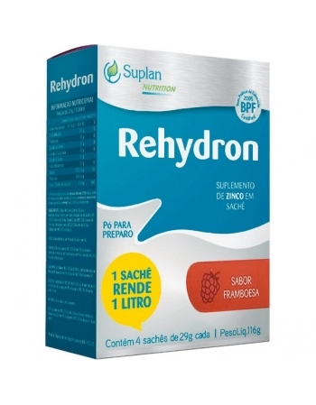 REHYDRON PO FRAMBOESA 4 SACHES 29 GR CD