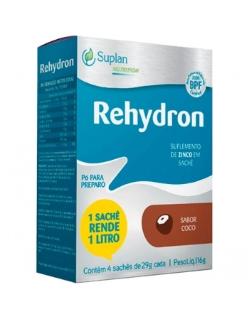 REHYDRON PO SABOR COCO 4 SACHES 29 GR