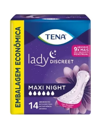 ABS TENA LADY DISCREET MAXI NIGTH 14 UND