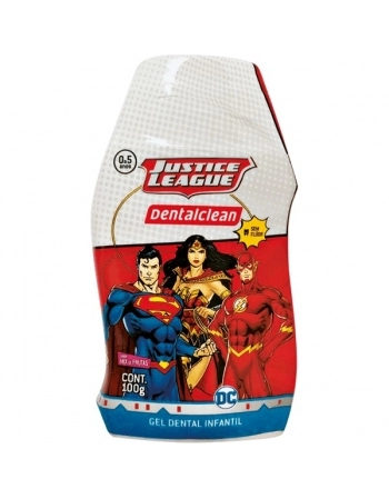 GEL DENTAL LIGA DA JUSTICA S/FLUOR 100GR DENTALCLEAN