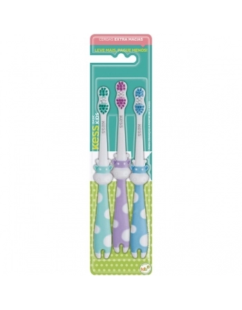 KESS KIT ESCOVA DENTAL INFANTIL BASIC PETS 3UN BELLIZ