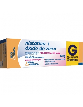 NISTATINA+OXIDO ZINCO POM 60G - GENÉRICO