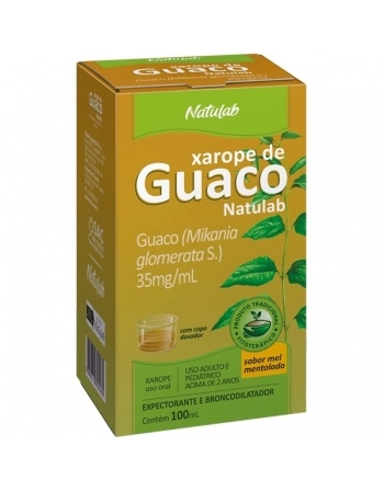 XAROPE DE GUACO S/ACUCAR 100ML NATULAB