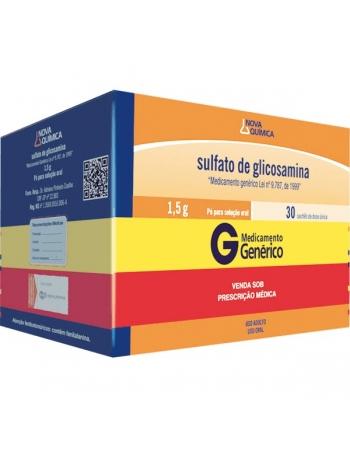 GLICOSAMINA 1,5MG PO ORAL 30 SACHES - GENÉRICO