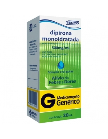 G.DIPIRONA GTS 500MG 20ML TEUTO