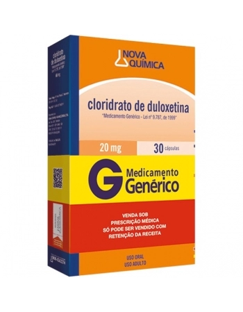 DULOXETINA 60 MG 30 CAPS P344 - GENÉRICO