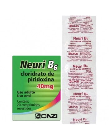 NEURI B6 40MG 20CPR CAZI