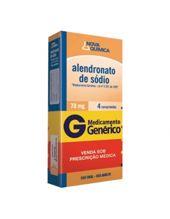 ALENDRONATO DE SODIO 70MG 4 CPR - GENÉRICO