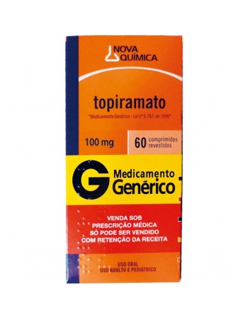 TOPIRAMATO 100MG 60 CPR P344 - GENÉRICO