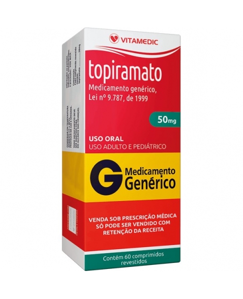 TOPIRAMATO 50 MG 60 CPR P344 - GENÉRICO