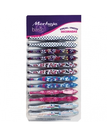 PINCA DEPILATORIA DECORADA 12UND MERHEJE