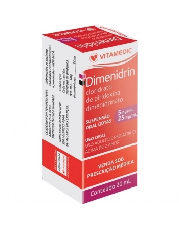 DIMENIDRIN 25MG+5MG GTS 20ML VITAMEDIC